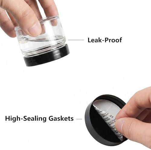 72PCS 3oz/88ml Plastic Jars with Screw On Lids Pressure Sensitive