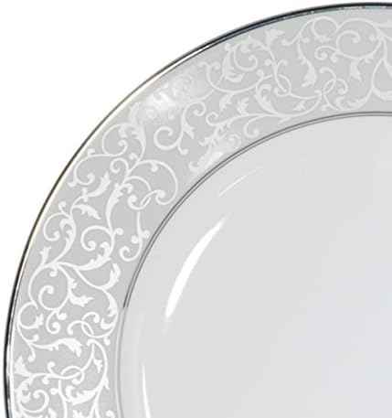 Mikasa Parchment 40-Piece Dinnerware Set, Service for 8, Durable Porcelain Plates, Bowls, and Mugs with Contemporary Design, Dishwasher Safe