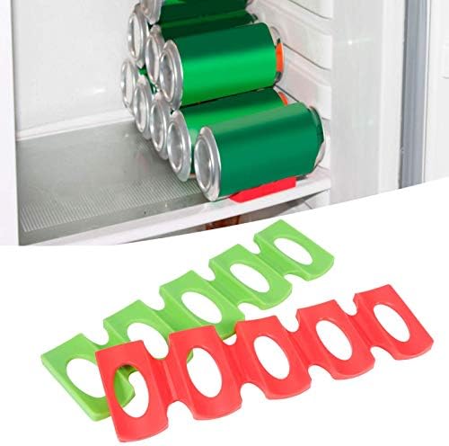 Cyrank 2pcs Foldable Silicone Bottle and Can Stacker