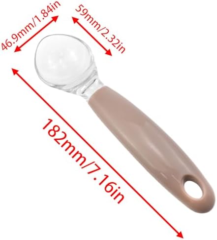 4 Pack Cute Ice Cream Scoop Set, Plastic Watermelon Scooper, 7.4 Inch