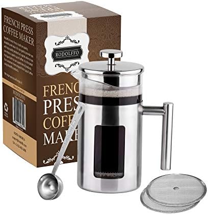 Glass French Press Coffee Maker, 34 oz