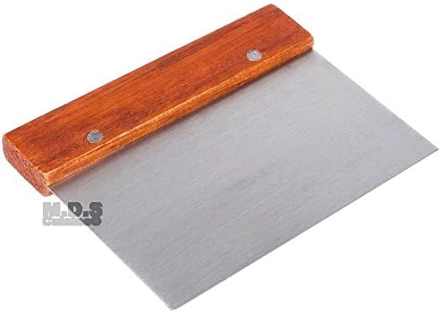 Chopper Scraper Dough Cutter Stainless Steel Griddle Tools Wood Handle