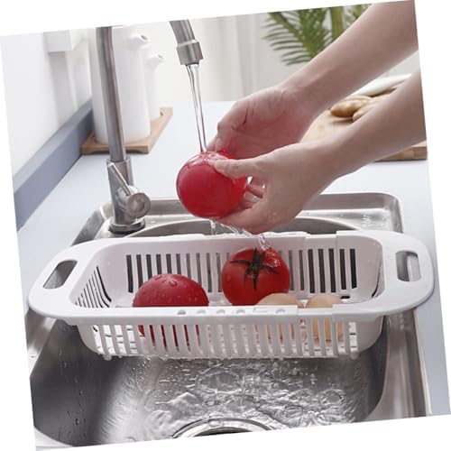 3pcs Expandable over The Sink Colander Set, Rectangular Vegetable