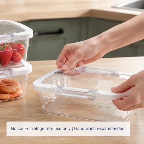 3 Pack Deli Meat Container for Fridge, Stackable Refrigerator