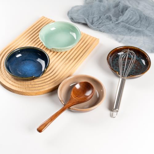 Ceramic Spoon Rests for Stove Top, Spoon Holder for Kitchen Counter