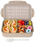 Itopor Bento Lunch Box for Kids & Adults, 1350ml, 3 Compartments