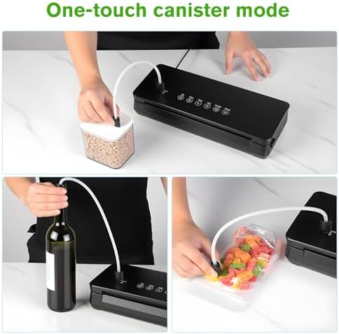 120W Power Vacuum Sealer for Food with 5 Molds
