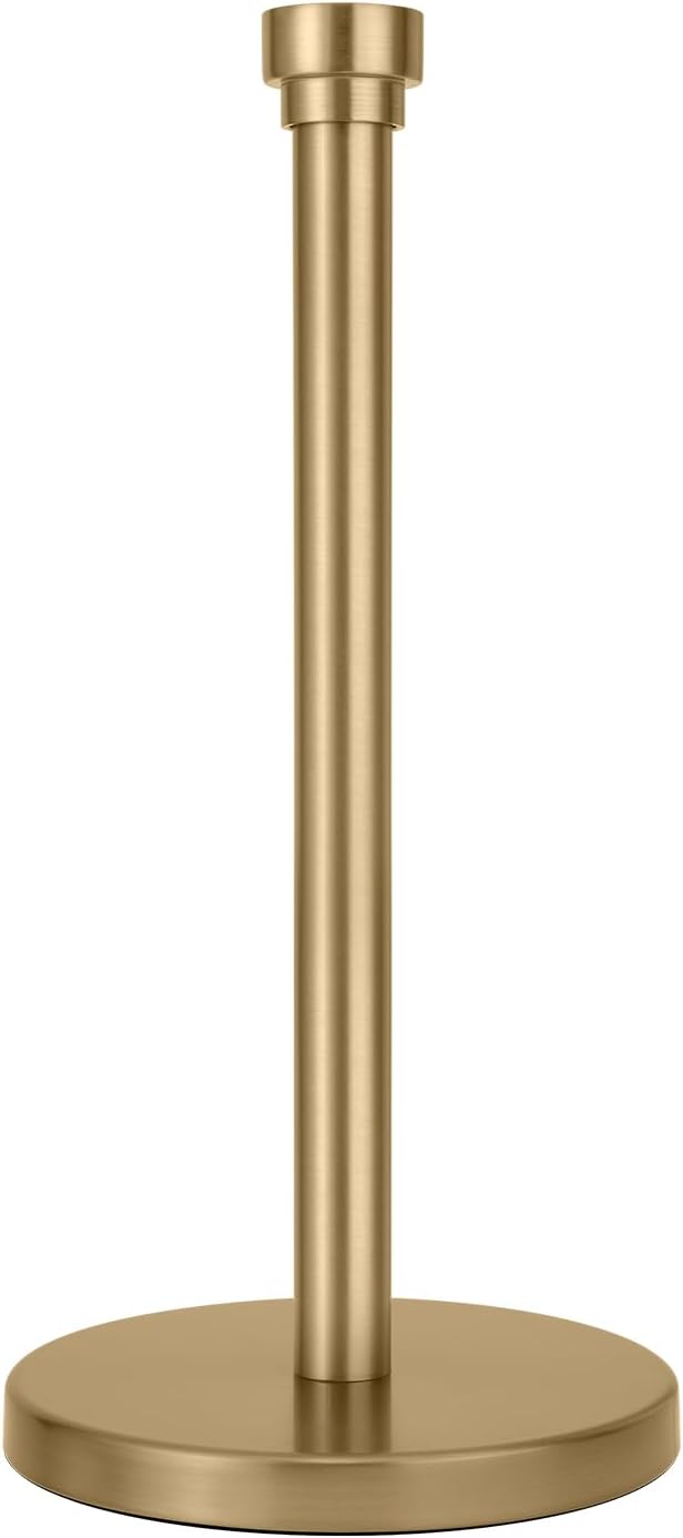 Warm Gold Paper Towel Holder Countertop, Freestanding Paper Towel Stand by JRZOO