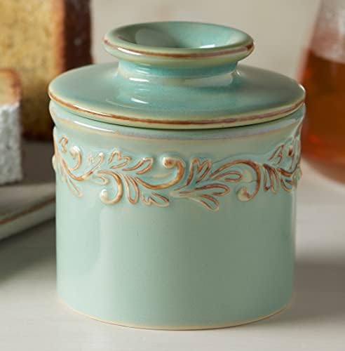 Butter Bell Crock by L. Tremain French Ceramic Butter Keeper, Sea