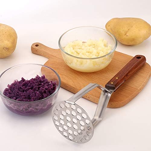 Potato Masher Stainless Steel Heavy Duty Strong Anti-slip Handle Not