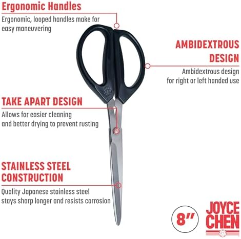 Joyce Chen Deluxe Unlimited Kitchen Scissors All Purpose Kitchen