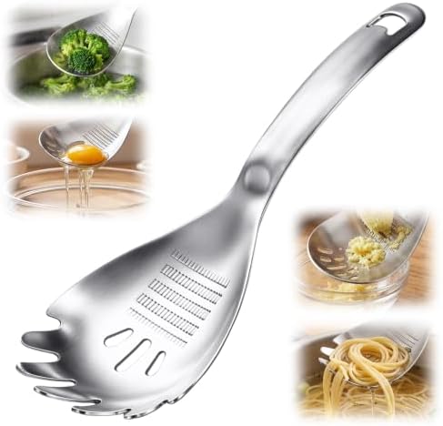 5-in-1 Multifunction Stainless Steel Cooking Spoon, Egg Slotted Spoon
