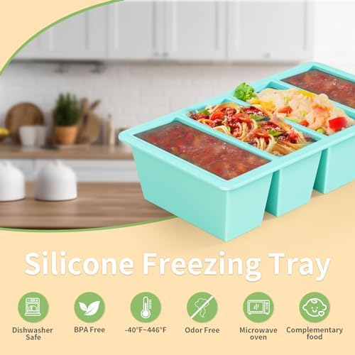 Silicone Freezer Tray for Sauce Cube: GGOW Silicone Freezing Tray for