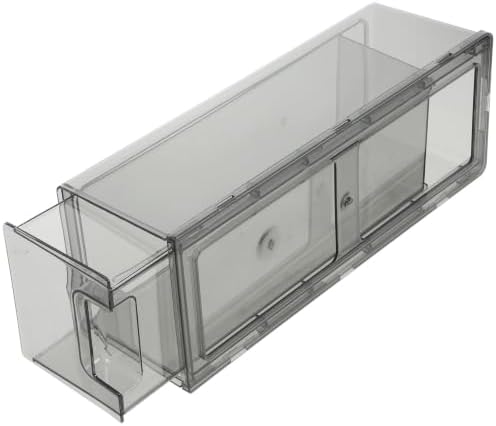 Stackable Refrigerator Drawer Organizer Bin, PP Pull-out Storage Box