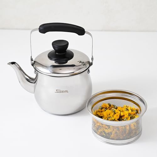 Stainless Steel Tea Kettle with Infuser, 3.1QT