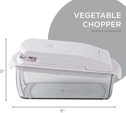 Cook with Color 11-in-1 Vegetable Chopper, Gray