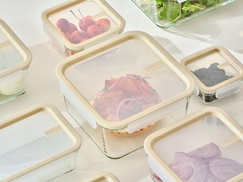 Glasslock Sens 24-Piece Glass Food Storage Set
