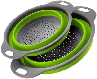 Foldable Silicone Strainer Colander - Collapsible Kitchen Drain