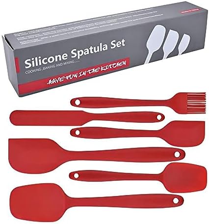 6 Pieces Silicone Spatula Set, Food Grade Rubber Spatula,Kitchen Tools