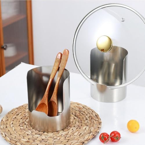 2 In1 Multi-functional Kitchen Utensil Holder, Heavy Duty Stainless