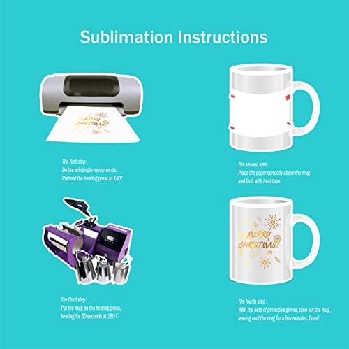 RAINBOWTIE Sublimation Mugs Blank, 12PCS White Coated Ceramic Coffee