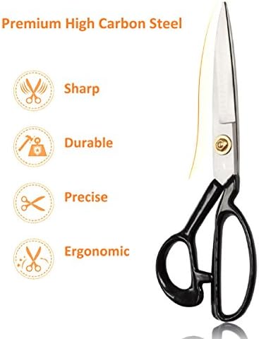 Sewing Scissors Ultra Sharp + Free Craft Knife - 9" Heavy Duty