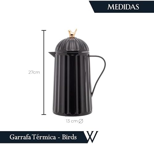 WOLFF - Small Bird Thermal Coffee Carafe Teapot - Hot or Cold Drinks