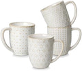 MALACASA Coffee Mugs Set of 4, 16 oz Large White Ceramic Coffee Mug