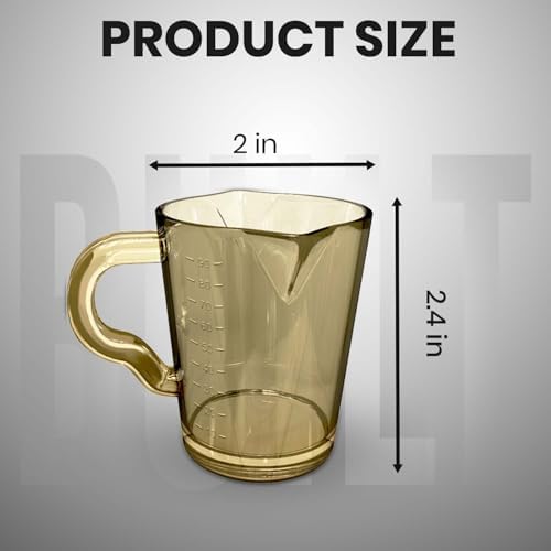 Rattleware 3 Oz Double Spout Polycarbonate Measuring Pitcher Yellow