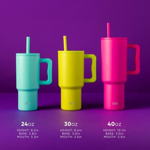 Simple Modern Kids 24 oz Tumbler with Handle and Silicone Straw Lid