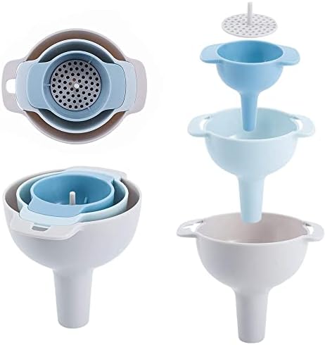 4 in 1 Funnels for Kitchen Use Filling Bottles with Detachable