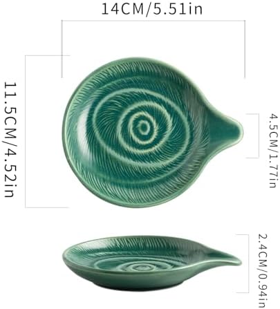 Ceramic Spoon Rest for Stove Top, Utensil Holder, 5 Inches