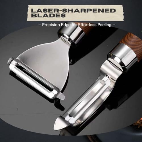 Swivel Vegetable Peeler Set – 2 Pack (Straight & Y-Type), Ultra Sharp