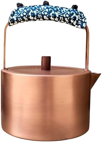 YJX Pure Copper Stovetop Tea Kettle, 1500ml