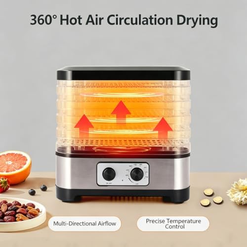 Electric Food Dehydrator, 160W, 5-Tier