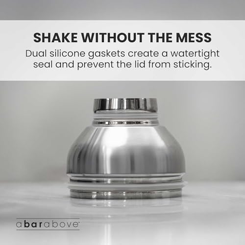 A Bar Above All in One Cocktail Shaker, Cobbler Style Shaker, 24 oz