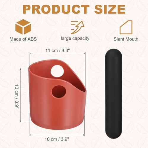 uxcell 4" Coffee Knock Box Espresso Knock Box Coffee Grounds Container