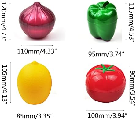 Onion Bell Pepper and Tomato Storage Container Lemon Saver Holder
