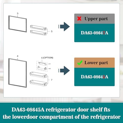 DA63-08645A Door Shelf Bin (OEM), RT18M6215SR Door Shelf 24 in