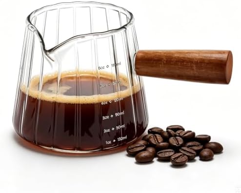 6OZ Espresso Shot Cups with Scale, Glass Measuring Cup, Coffee