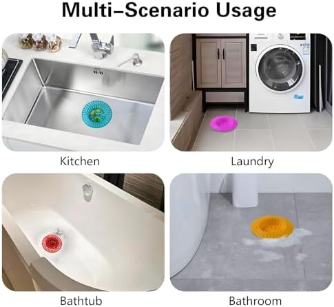 Shower Drain Hair Catcher, Sink Strainer, 24-Pack