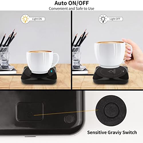 Coffee Mug Warmer, Smart USB Coffee Cup Warmer with Pressure-Induced