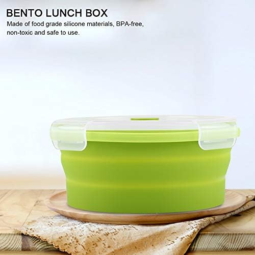 Silicone Food Storage Containers, 800ml Collapsible Bowl Silicone