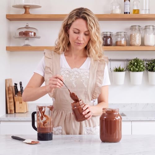 Aoomzoon Vintage Aprons for Women with Lace Ruffle, Cooking Kitchen
