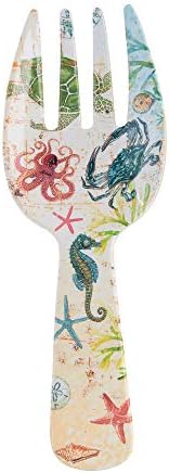 UPware Sea Life Melamine Salad Servers, Serving Utensil Set, Includes