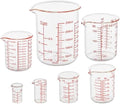 Ackers BORO3.3 Glass Measuring Cup Set, Beaker Style, 7-Piece