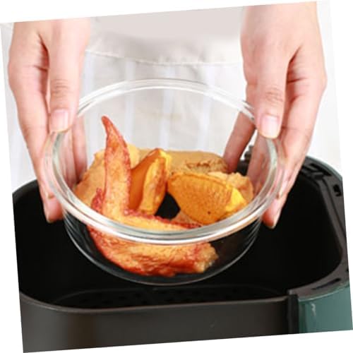 SECFOU 2pcs High Temperature Glass Mixing Bowl, Air Fryer Safe Xmas