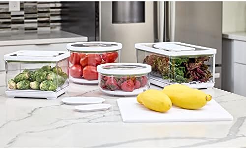 iDesign Fridge Produce Bin, Clear/White