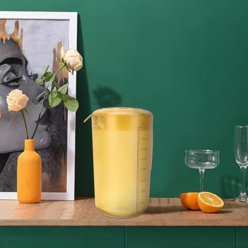 Acrylic Beverage Pitcher 3500ml with Lid and Scale Design