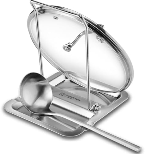 WAGENSTEIGER Foldable Stainless Steel Pot Lid Rest, Ladle Holder